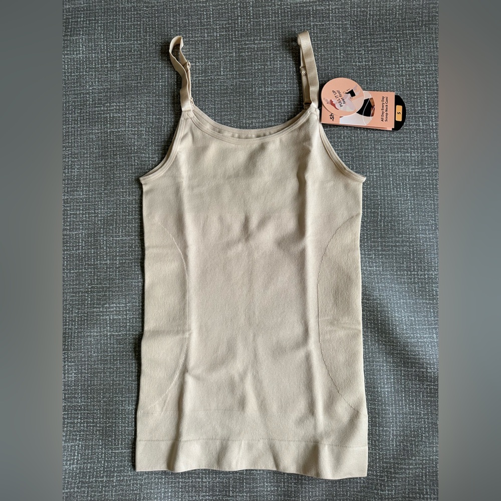 Shaper mint‎ Essentials All Day Every Day Scoop Neck Cami Tank Shapewear Nude S